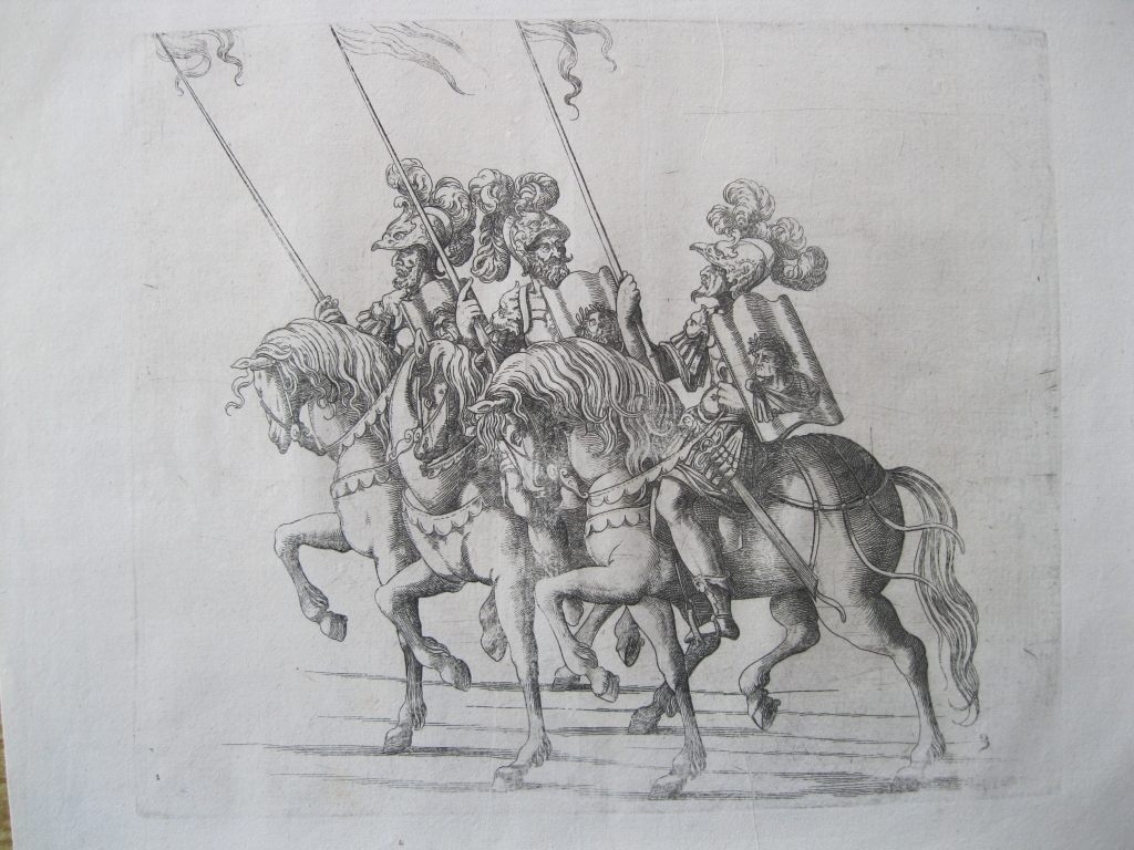 Desfile de caballeros renacentistas.1611.Küclher